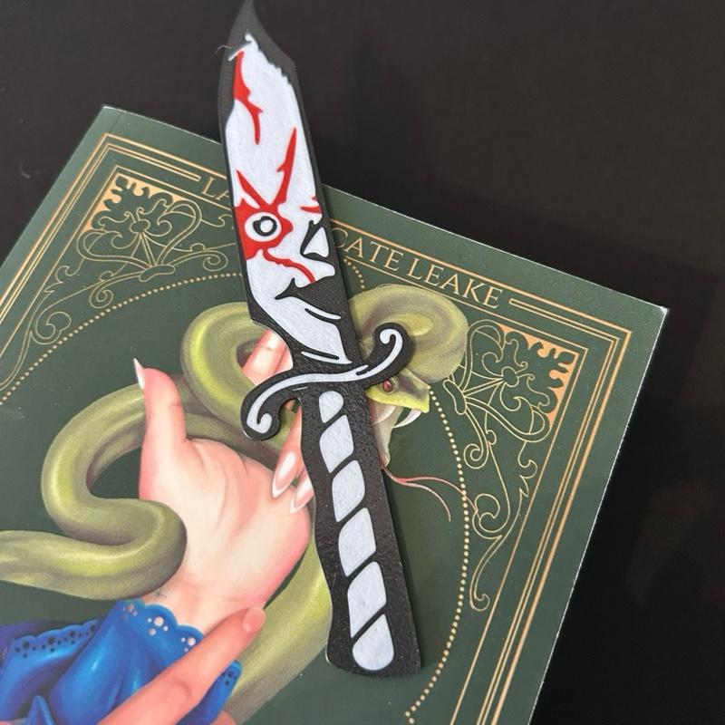 Iconic Horror Movie Knife Bookmarks - 3D Printed Design for Horror Fans - Perfect Gift for Fans of Horror Movies
