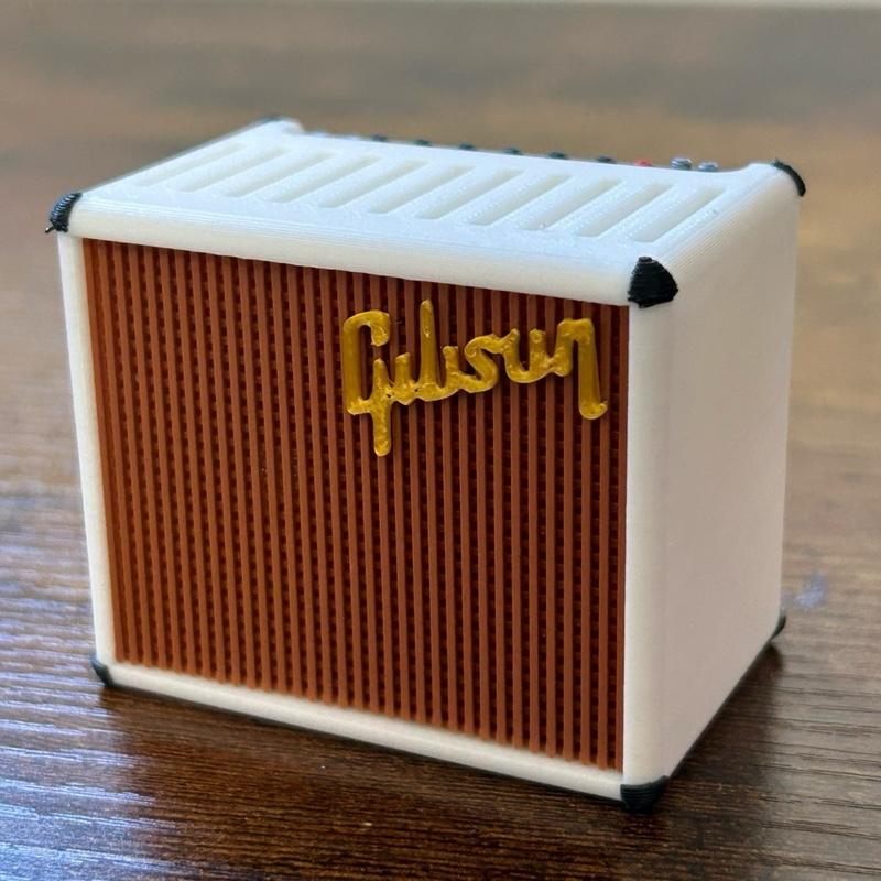 Mini Guitar Amp Pick Holder β 3D Printed, Fits 11 Picks, Perfect Gift for Guitarists!
