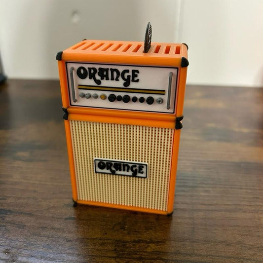 Mini Half Stack Amp Guitar Pick Holder – Holds 11 Picks with Extra Storage