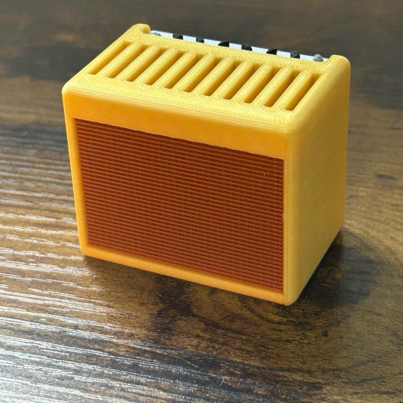 Mini Guitar Amp Pick Holder β 3D Printed, Fits 11 Picks, Perfect Gift for Guitarists!