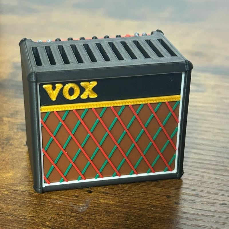 Mini Guitar Amp Pick Holder β 3D Printed, Fits 11 Picks, Perfect Gift for Guitarists!