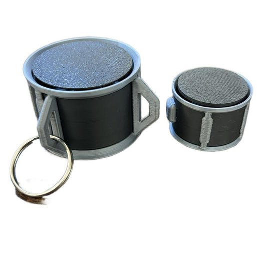 Drum Set Clickers – 3D Printed Tom & Bass Drum with Clicky Switches keychain