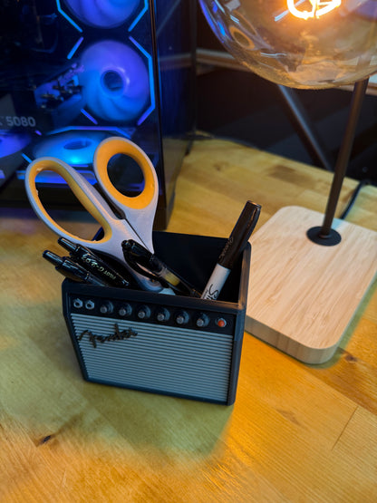 Guitar Amp Desk Organizer, Guitar Accessory Holder, Pen Holder, Capo Storage, Musician Gift, Studio Decor